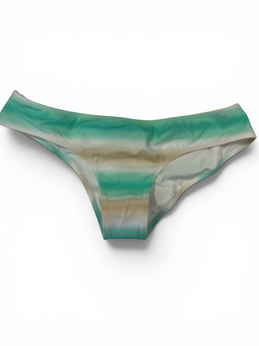 Victoria Secret White, Beige and Mint Cheeky Bikini Bottoms NWOT Size Medium